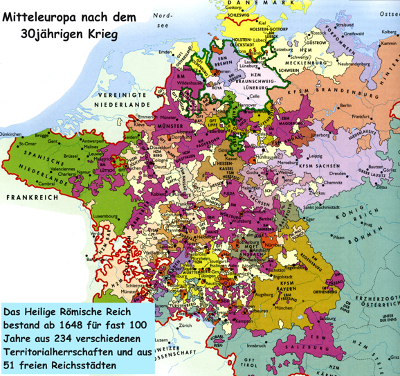 La Germania nel 1648