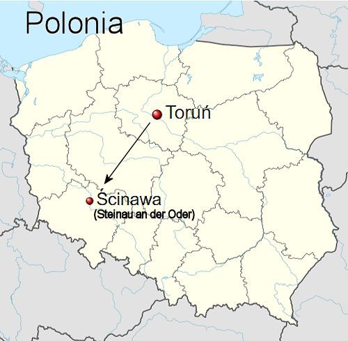 Percorso Torun-Steinau