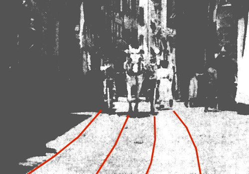 Via Cairoli Primo Novecento particolare